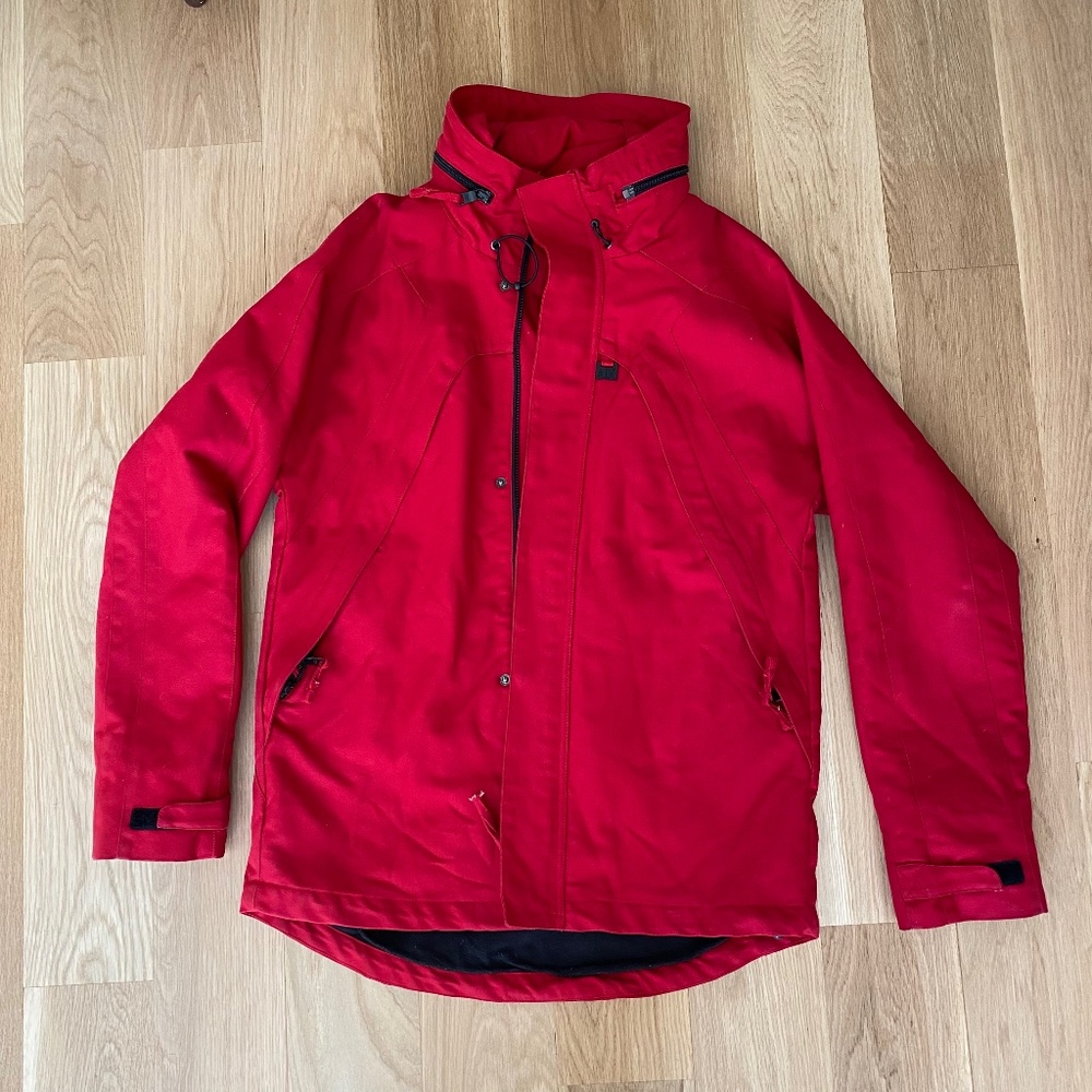 Armani Sport Men’s Medium Ski Jacket Red with hood